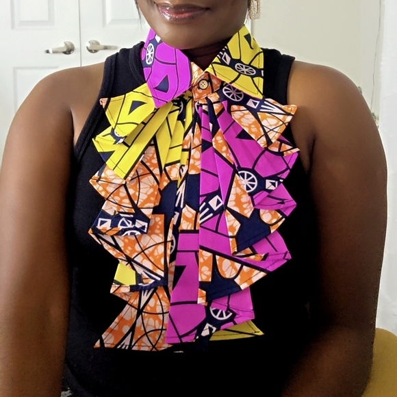 New Colorful Ankara Patterned Collars - Picture 7 of 8